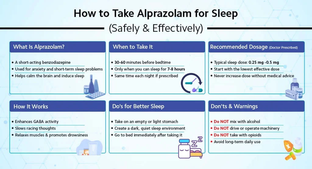 How to Take Alprazolam for Sleep?
